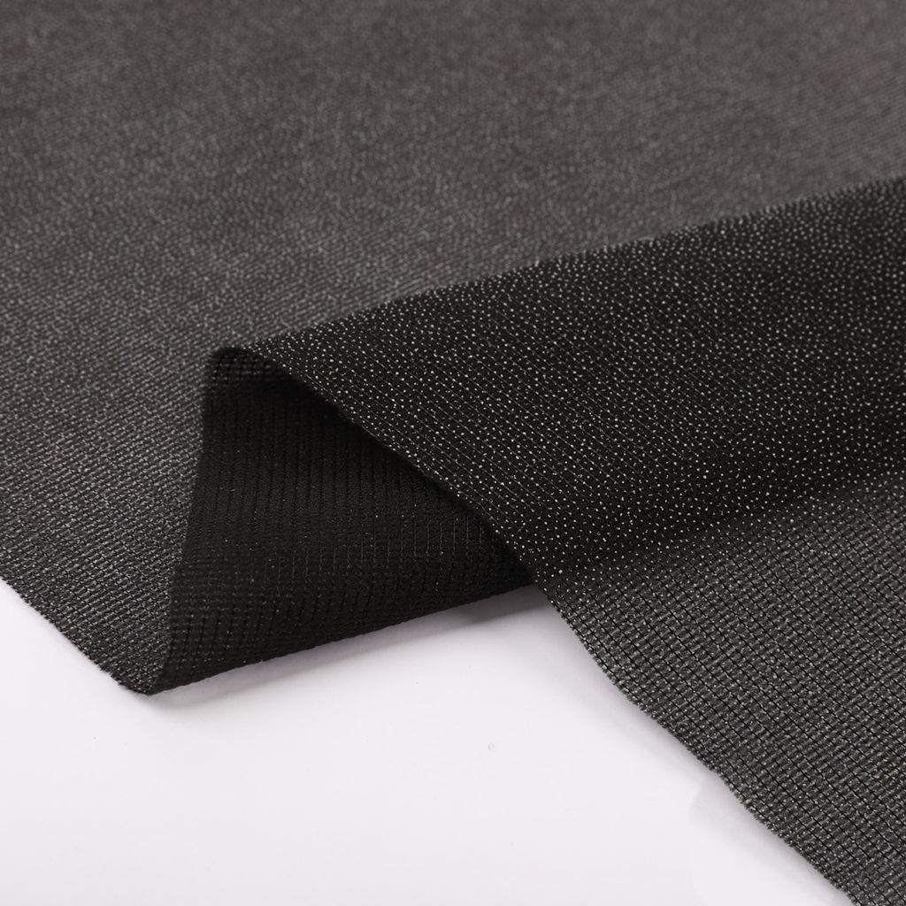 Дублерин G-26et эластичный тканый точечный для кожи черный 40 г/кв.м 5 150 см ш. 150 см