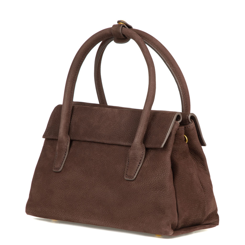 5105 coffee, Женская сумка из нубука, Barcelo Biagi