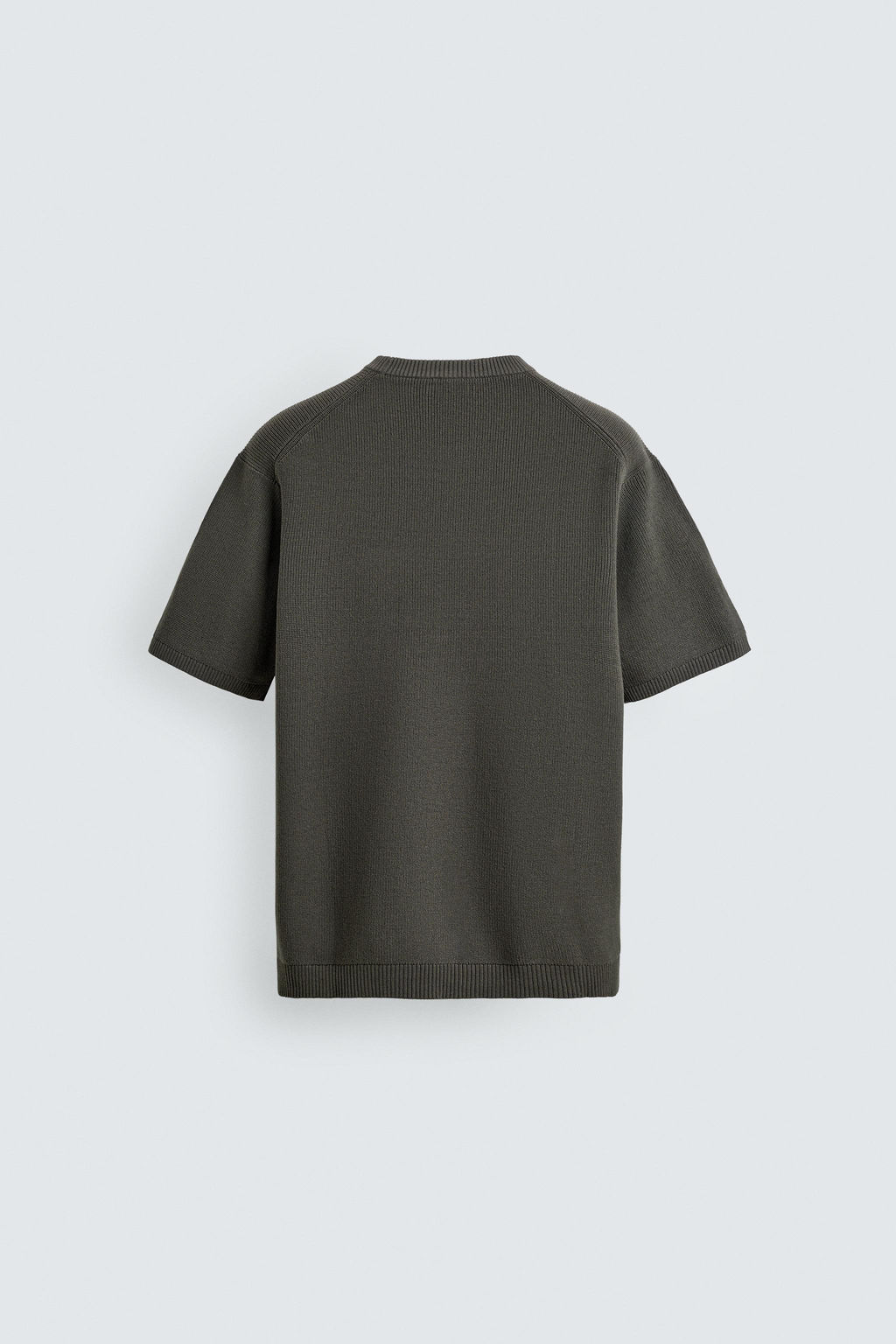 CAMISETA PUNTO PERLADO / Gris oscuro