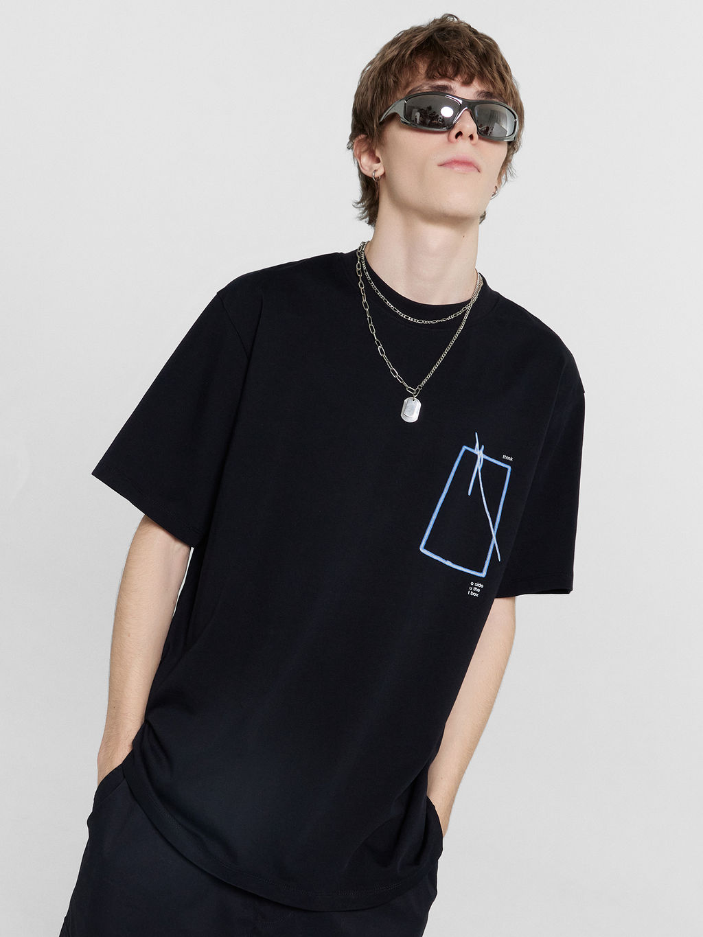 Футболка мужская черная с принтом-портретом черный +печать 111846 - Mark formelle фото 7