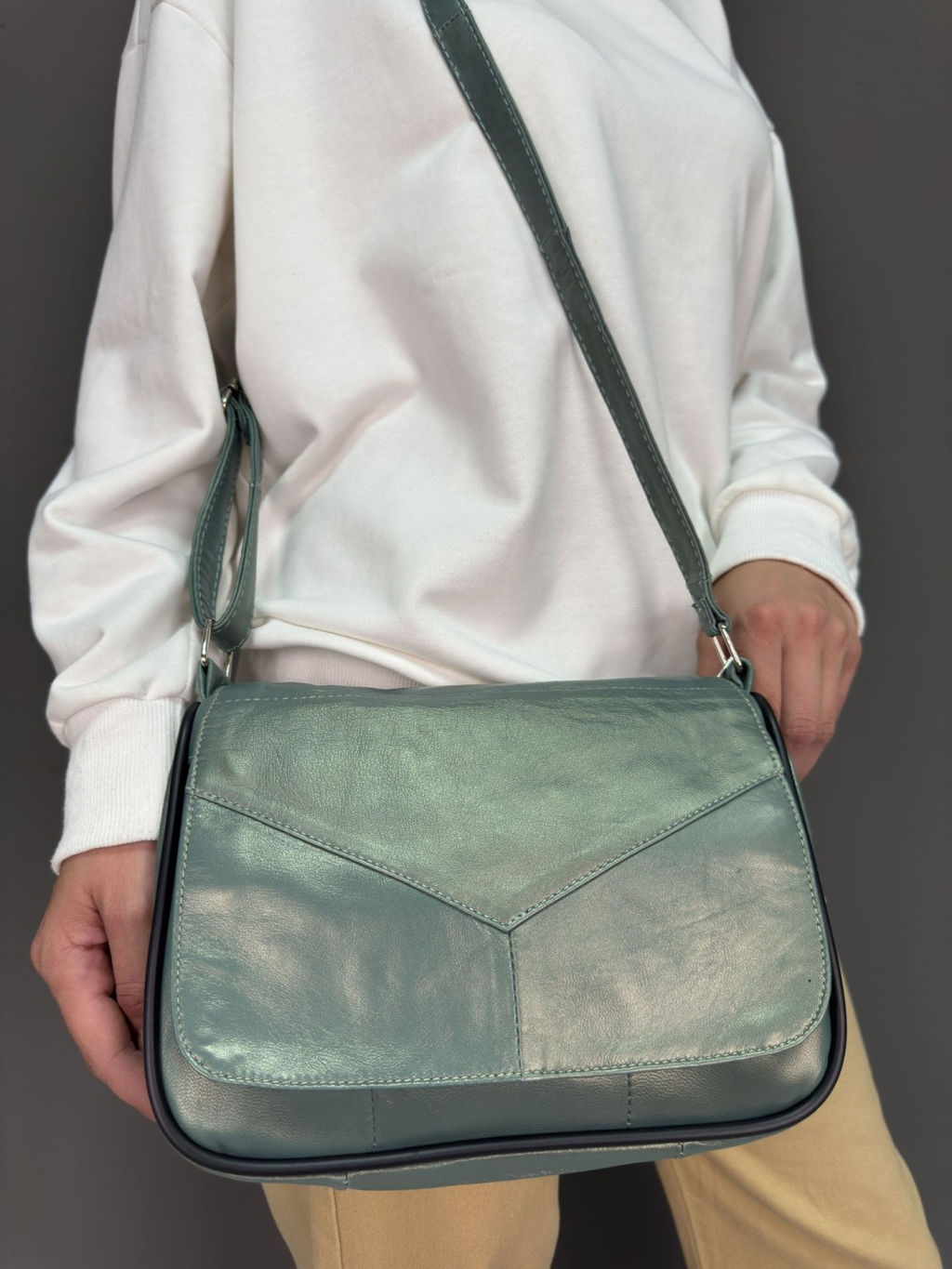 Сумка женская из телячьей кожи