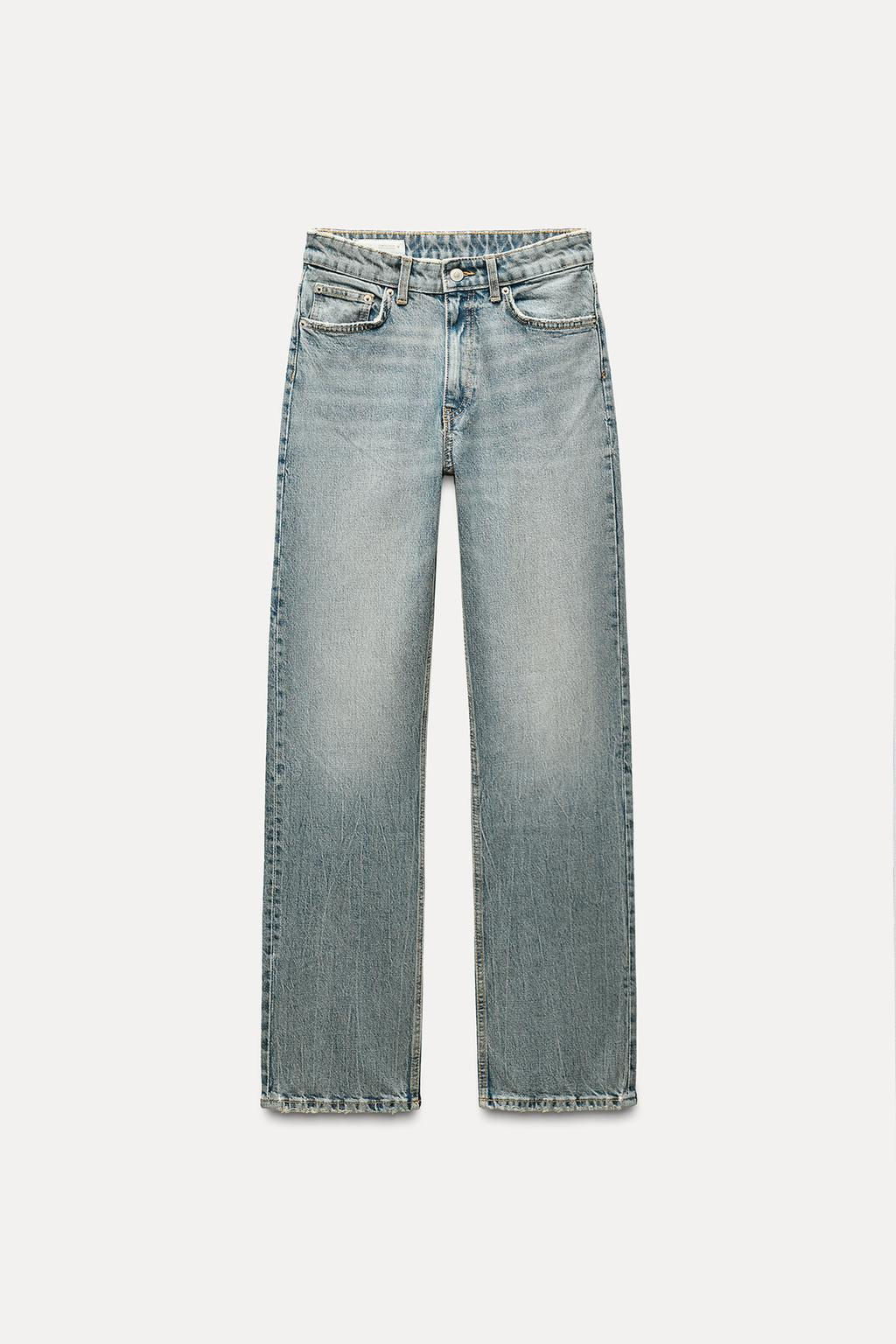 TRF STRAIGHT HIGH-WAIST JEANS - Zara фото 6