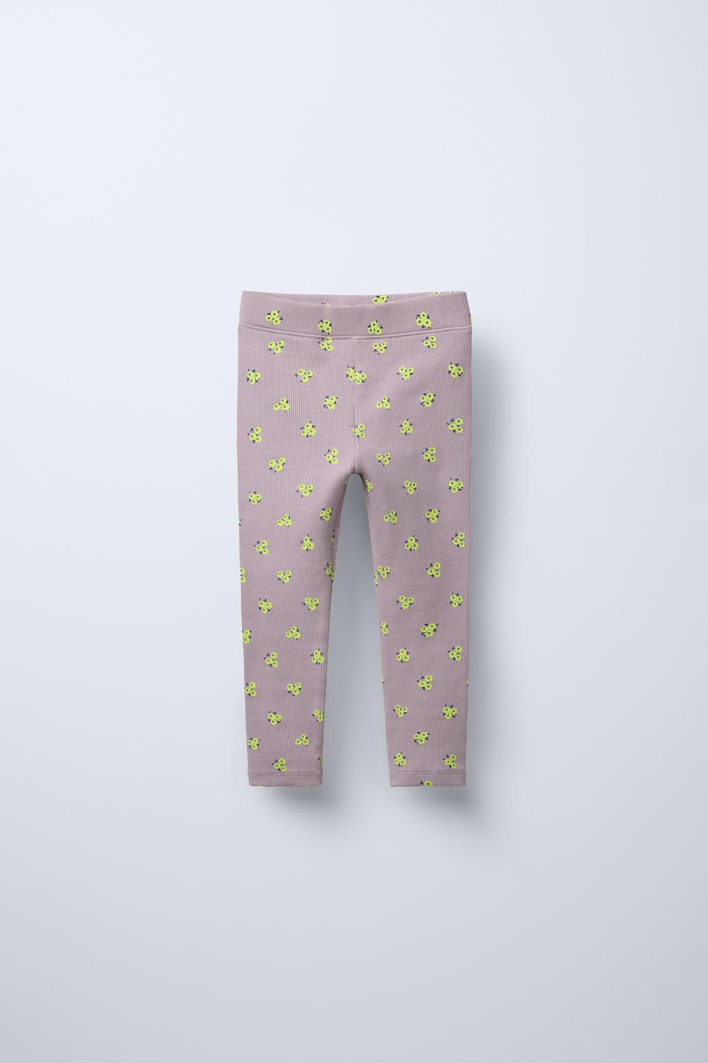 RIBBED PRINTED LEGGINGS - Zara фото 8