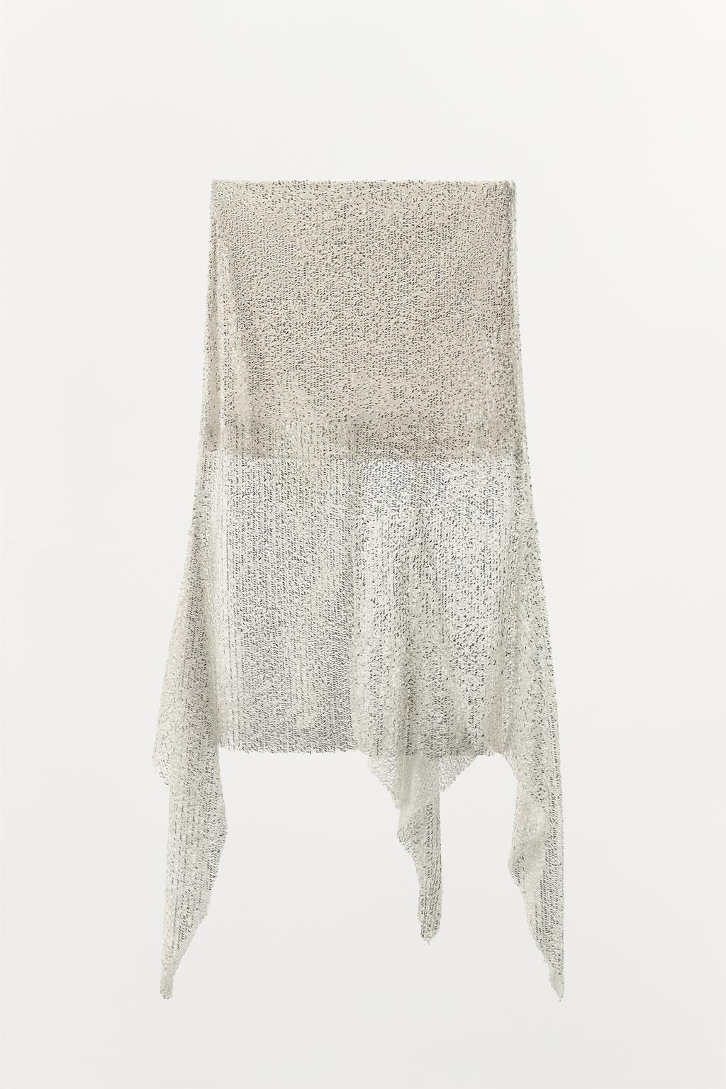 SHIMMER ASYMMETRIC SKIRT - Zara фото 4