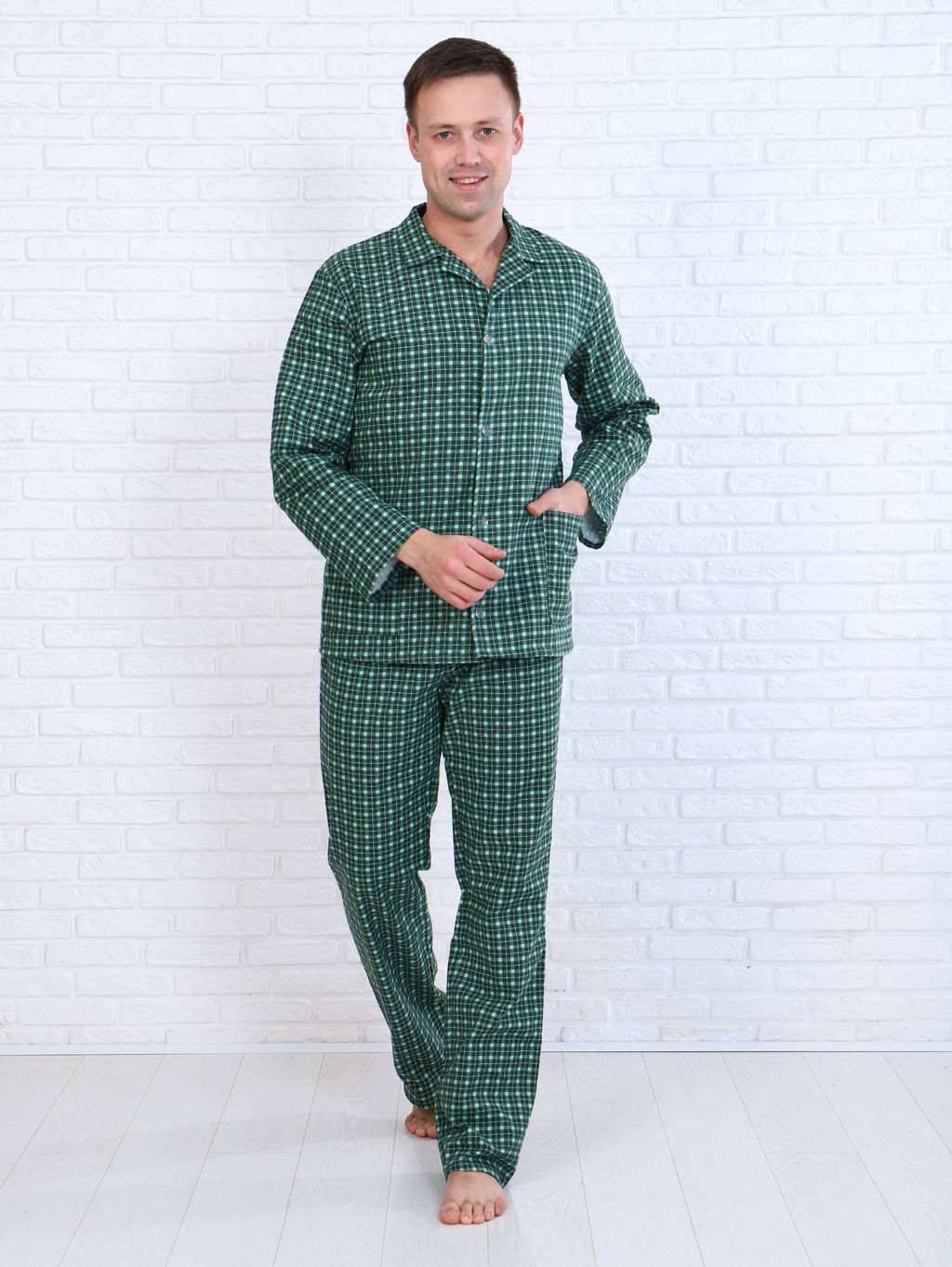 Пижама мужская,модель203,фланель (Альберто, вид 3) - Ивановотекстиль фото 10