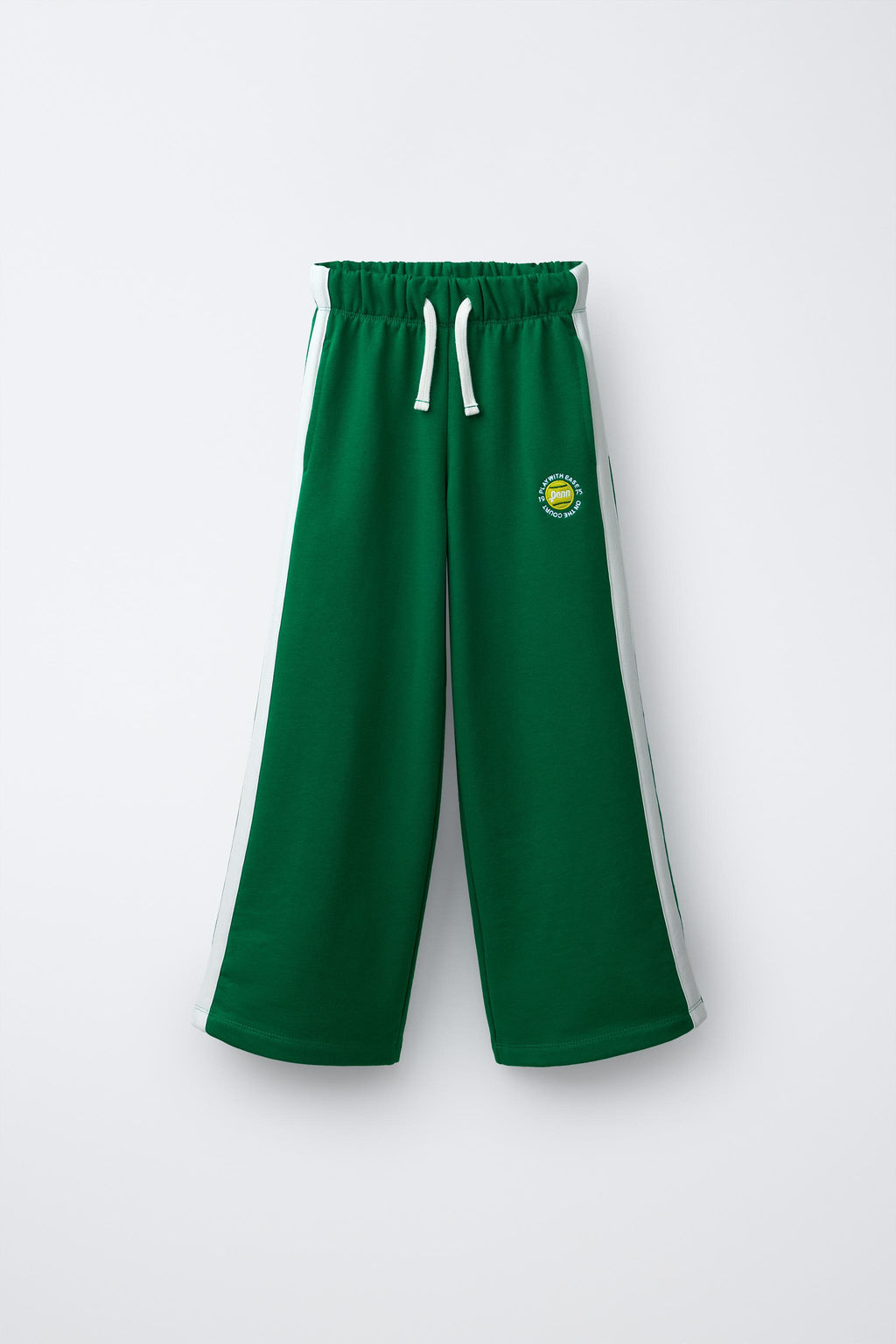 PANTAL?N FELPA WIDE LEG PENN  / Verde / Crudo - Zara фото 2