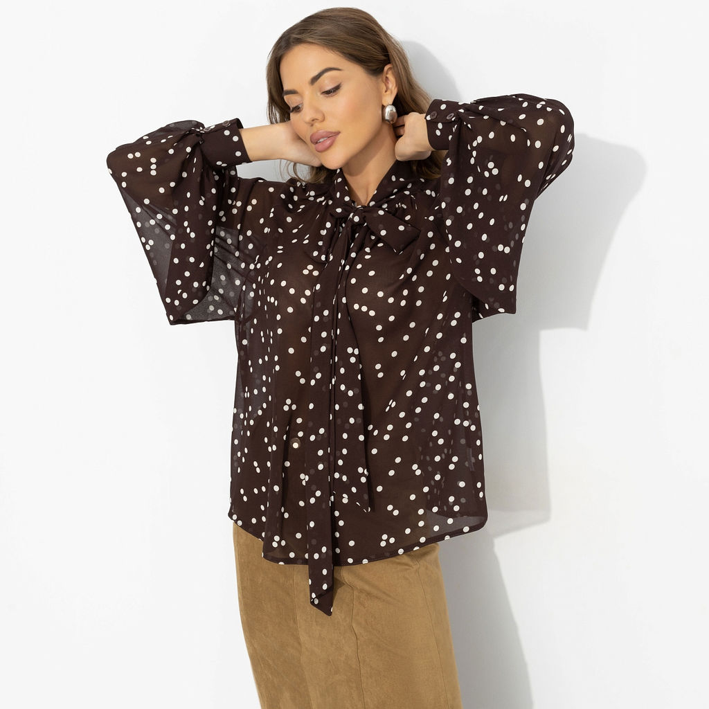 Блуза для нескучного офиса, Привлекаю удачу (американо) - Charutti фото 6