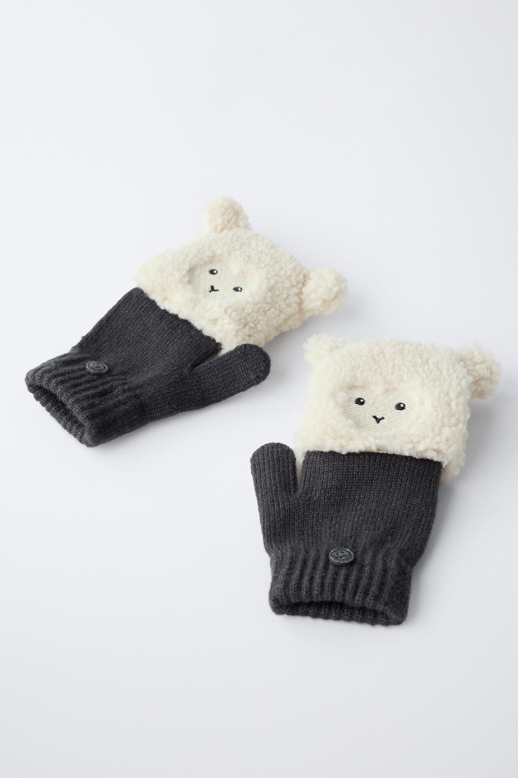 SHEEP MITTEN GLOVES - Zara фото 3