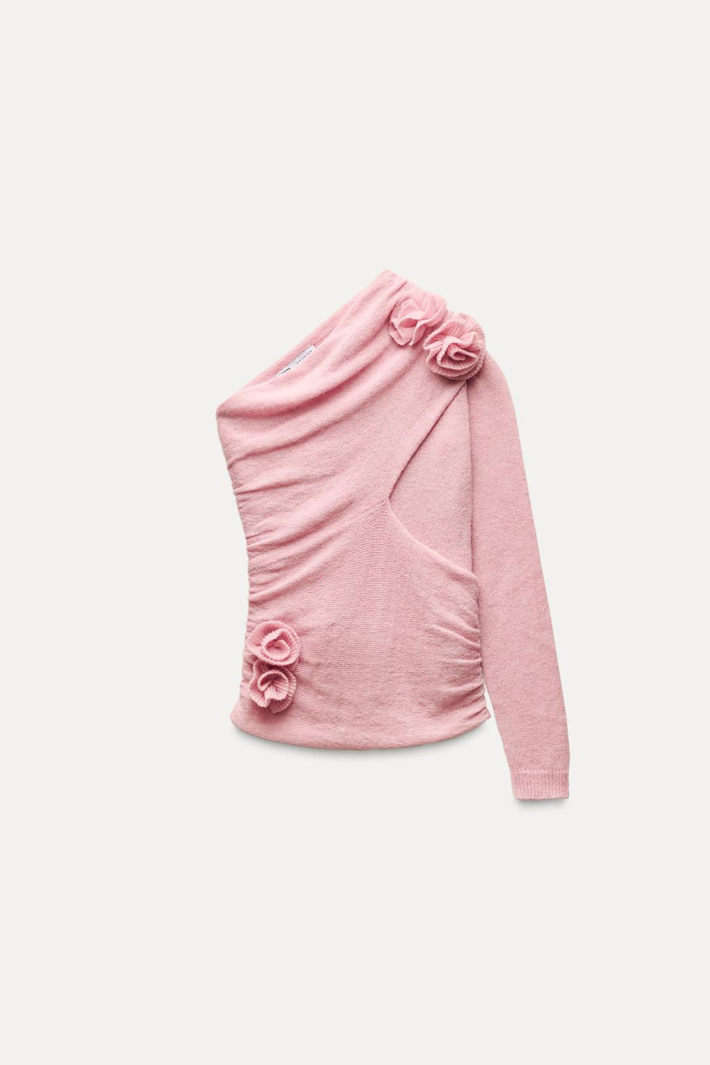 FLORAL KNIT TOP - Zara фото 6