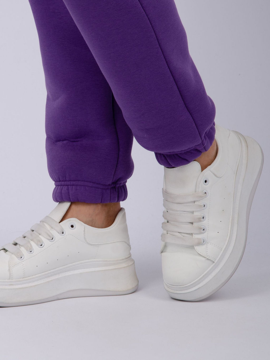 Джоггеры Мистерия 5, футер 3-х нитка начес - Малина фото 15