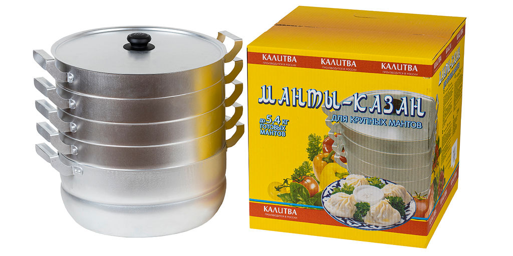 АЛ_Мантоварка (Манты-казан) 13,0 л, 4 сетки, 5,4 кг, арт.18134 Калитва