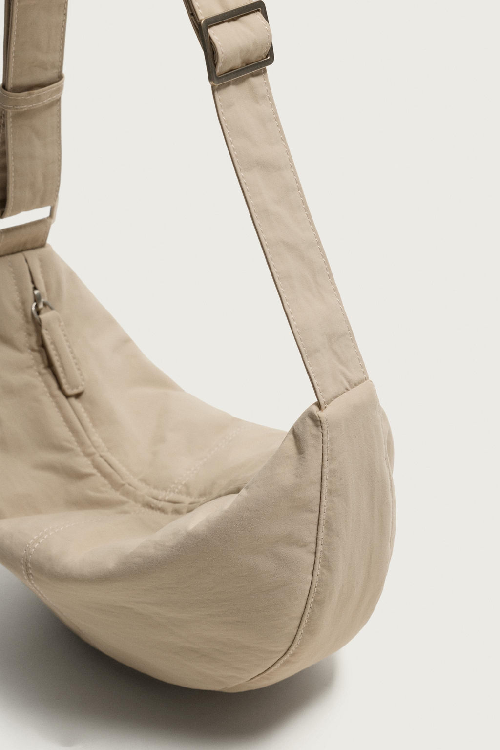 BOLSO HOMBRO NYLON S / Blanco Hueso - Zara фото 3