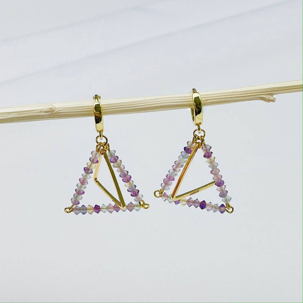 Серьги из Флюорита