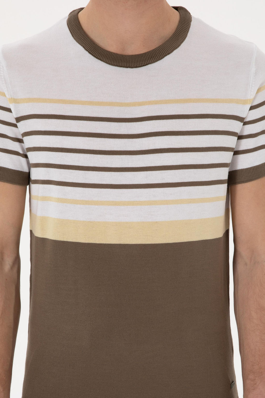 Erkek Slim Fit Bisiklet Yaka Vizon Ti__rt Sepette S_rpriz _ndirim - U.s. polo assn фото 6