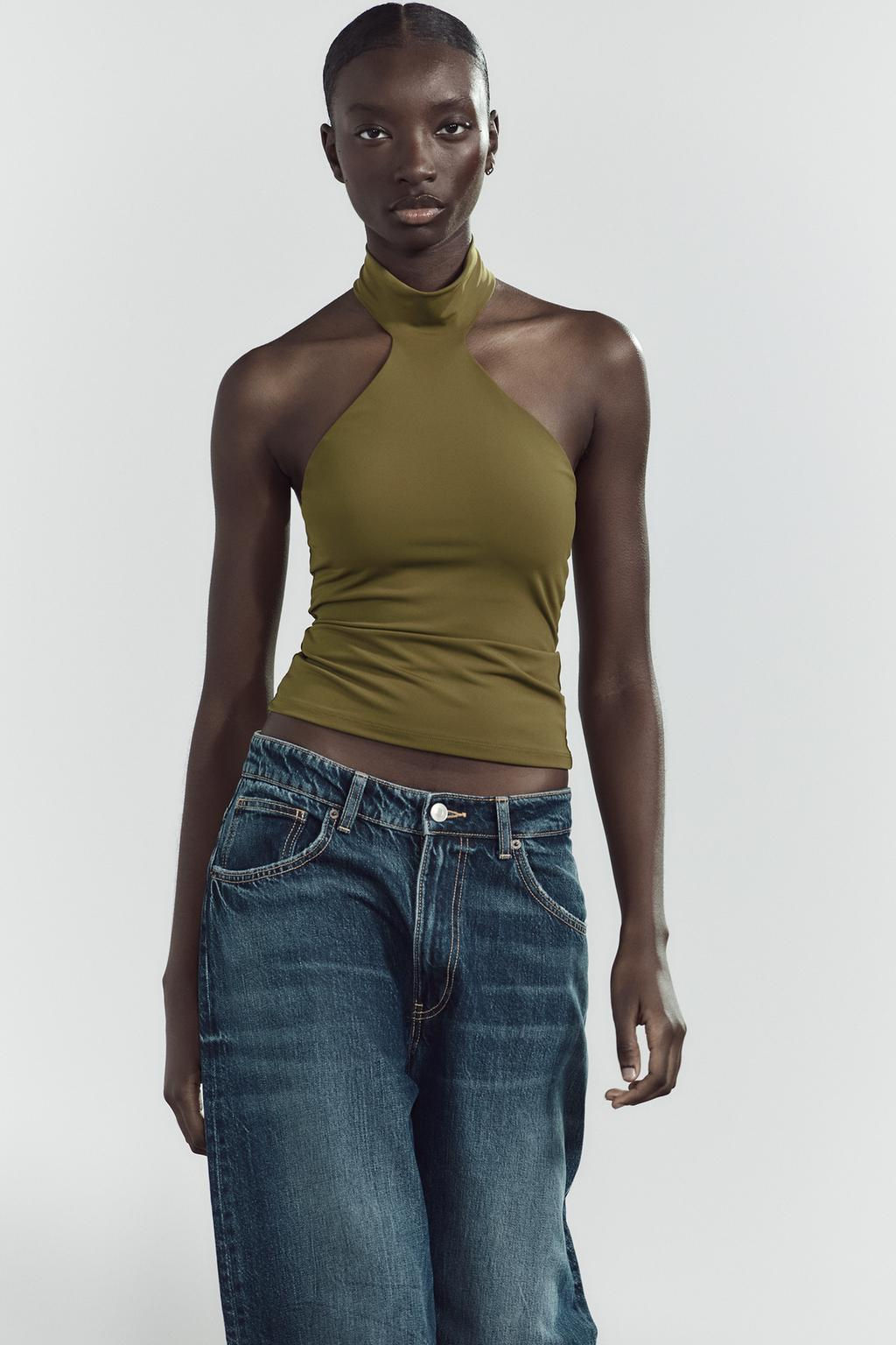 POLYAMIDE HALTER TOP - Zara фото 11
