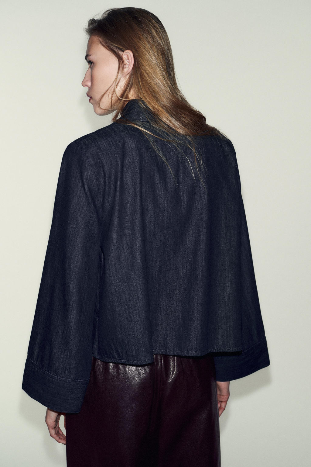 Z1975 DENIM HIGH NECK SHIRT - Zara фото 2