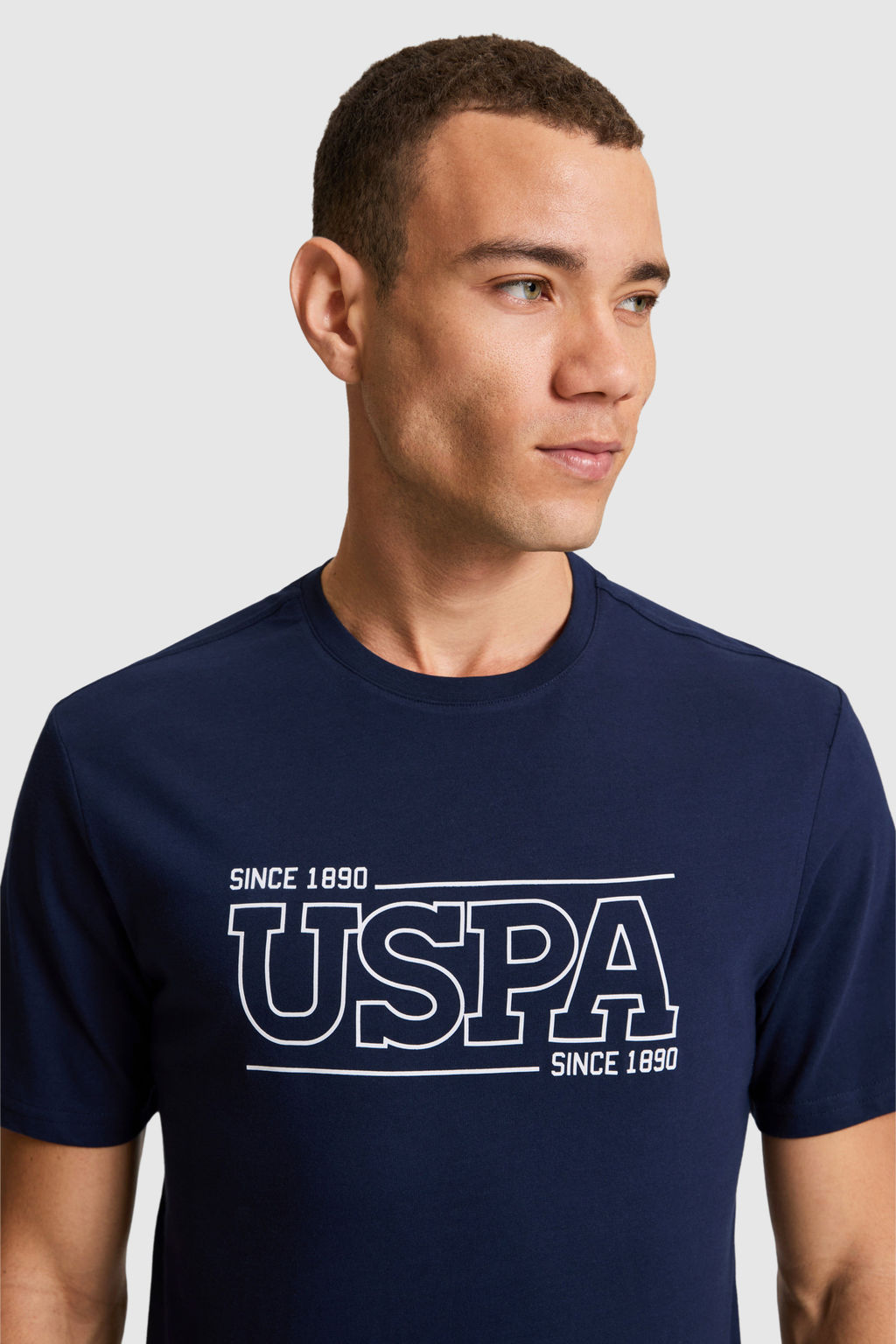 Erkek Lacivert Regular Fit Bisiklet Yaka Ti__rt - U.s. polo assn фото 2