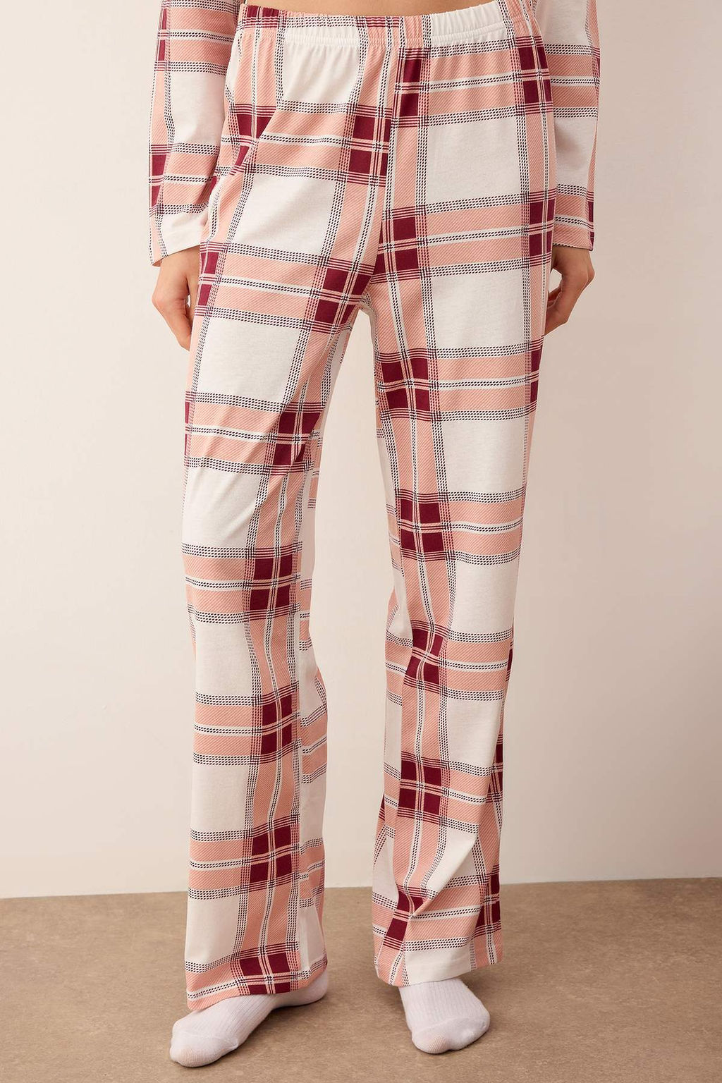 Lacivert Uyku Temal? Kuzu Desenli Orme Pijama Tak?m? THMAW26PT00046 - Trendyolmilla фото 15