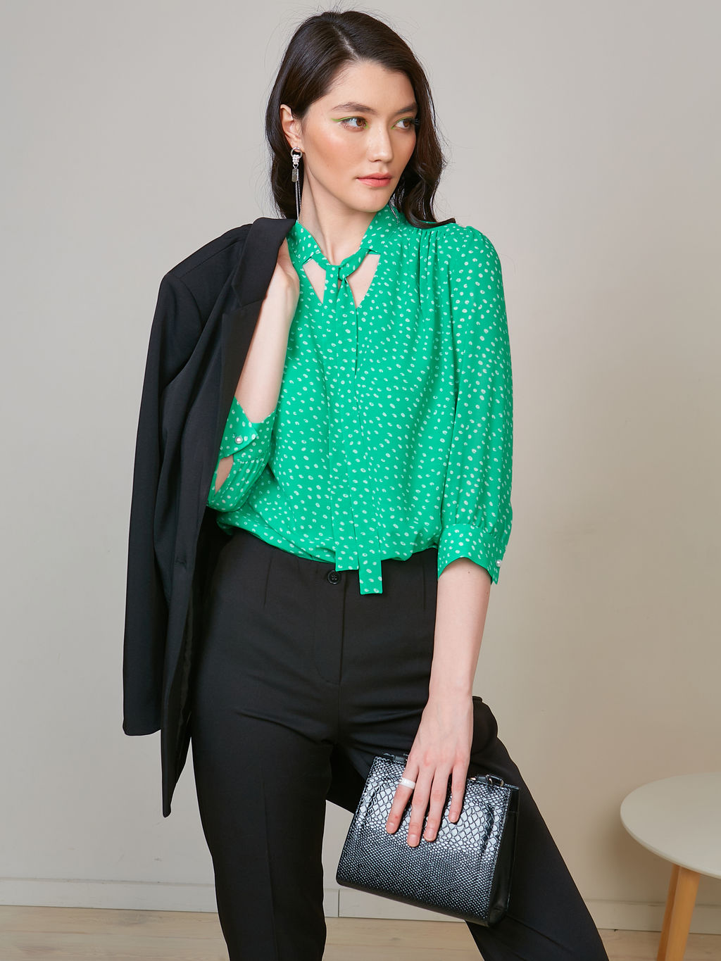 Блуза из креп-шифона - Stilla фото 7