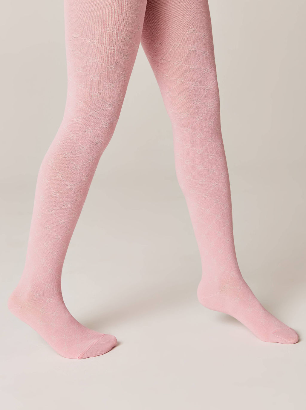 Conte-kids CLASS Lycra® Тонкие хлопковые колготки св.розовый - Conte elegant фото 2