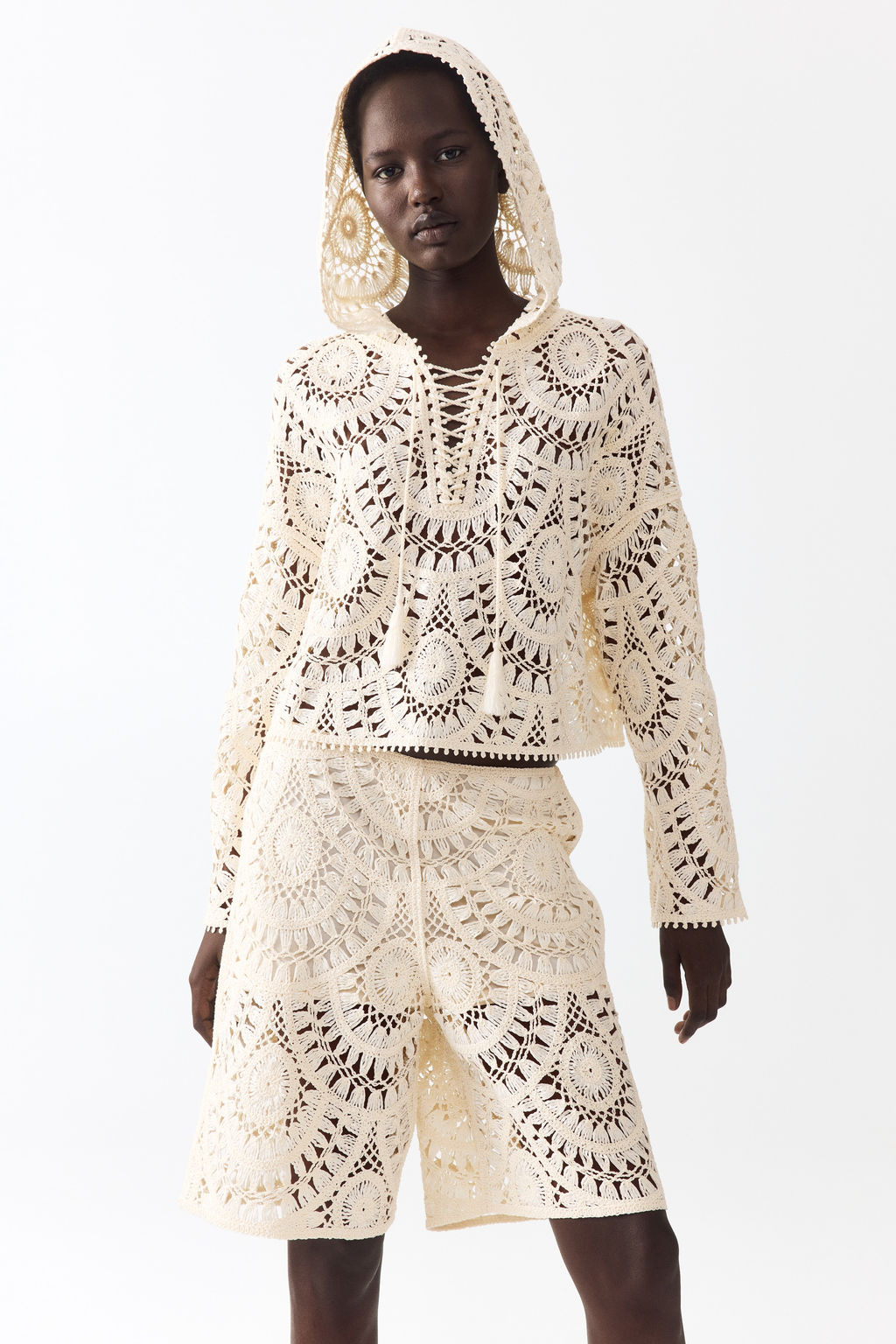Bermudas efecto crochet - H&m фото 2