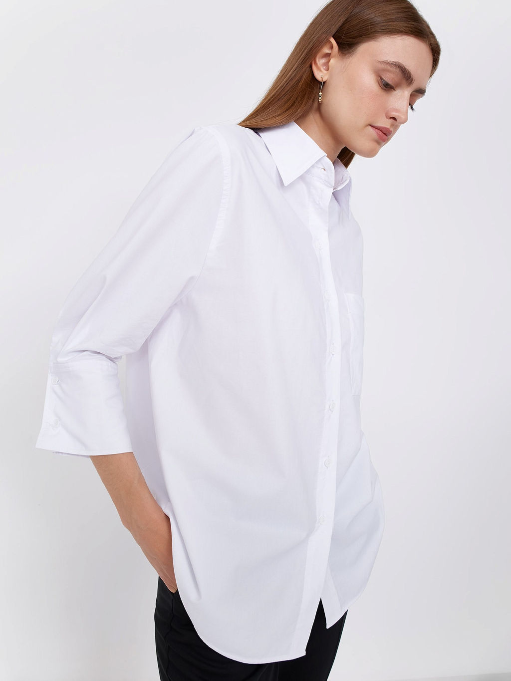 ШОК ЦЕНА - Рубашка однотонная B2858/faxon - Emka фото 3