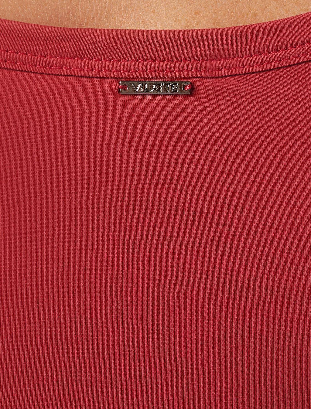 Топ Vilatte хлопок с эластаном красный фото 2