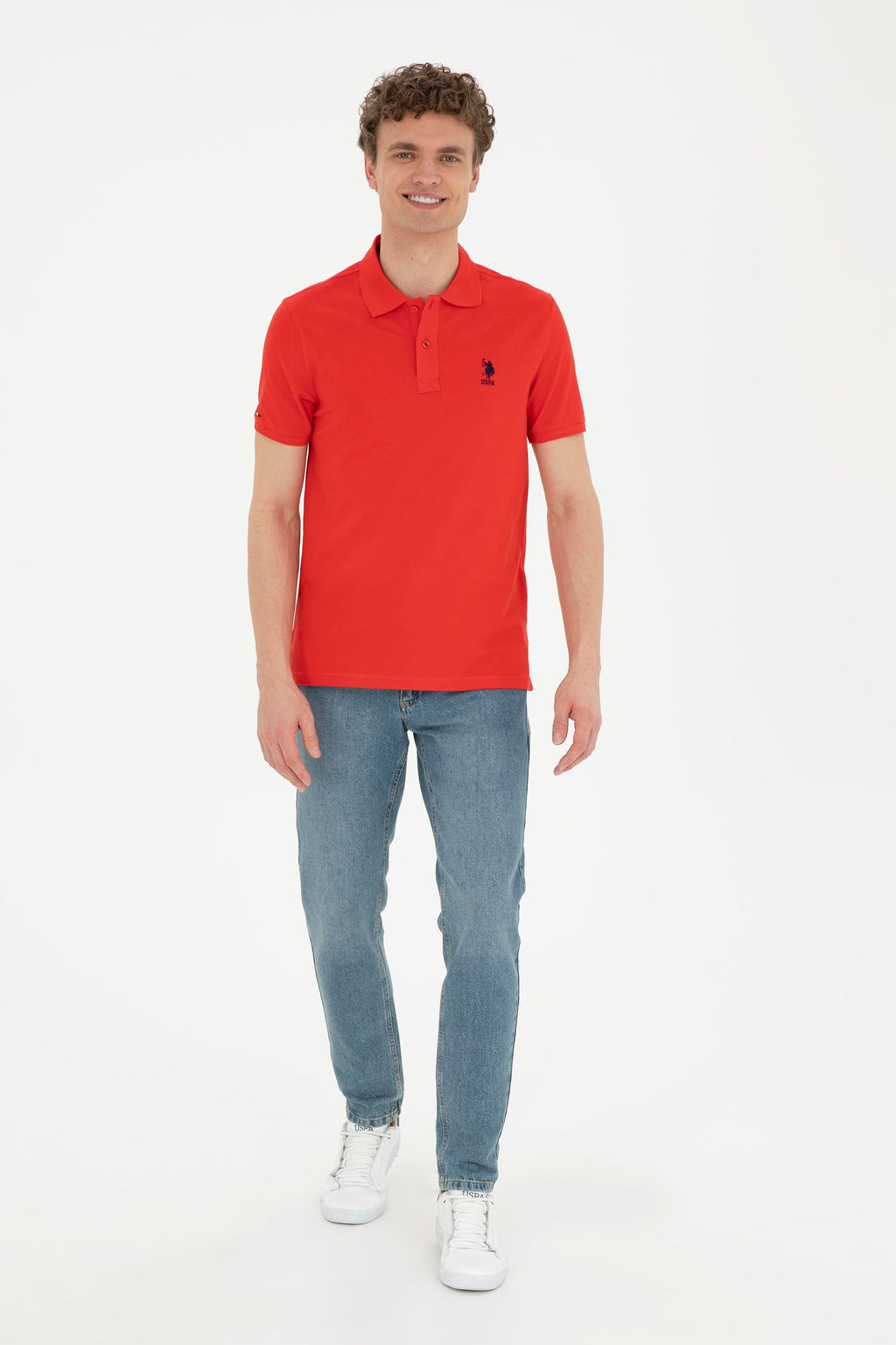Мужская красная базовая футболка Неожиданная скидка в корзине - U.s. polo assn фото 11