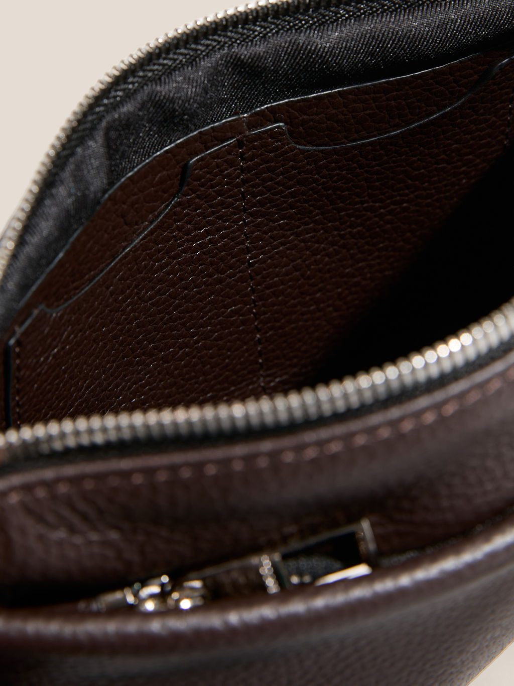 Мужская поясная сумка CALZETTI ADAM L Артикул 2435957, темно-коричневый  фото 11