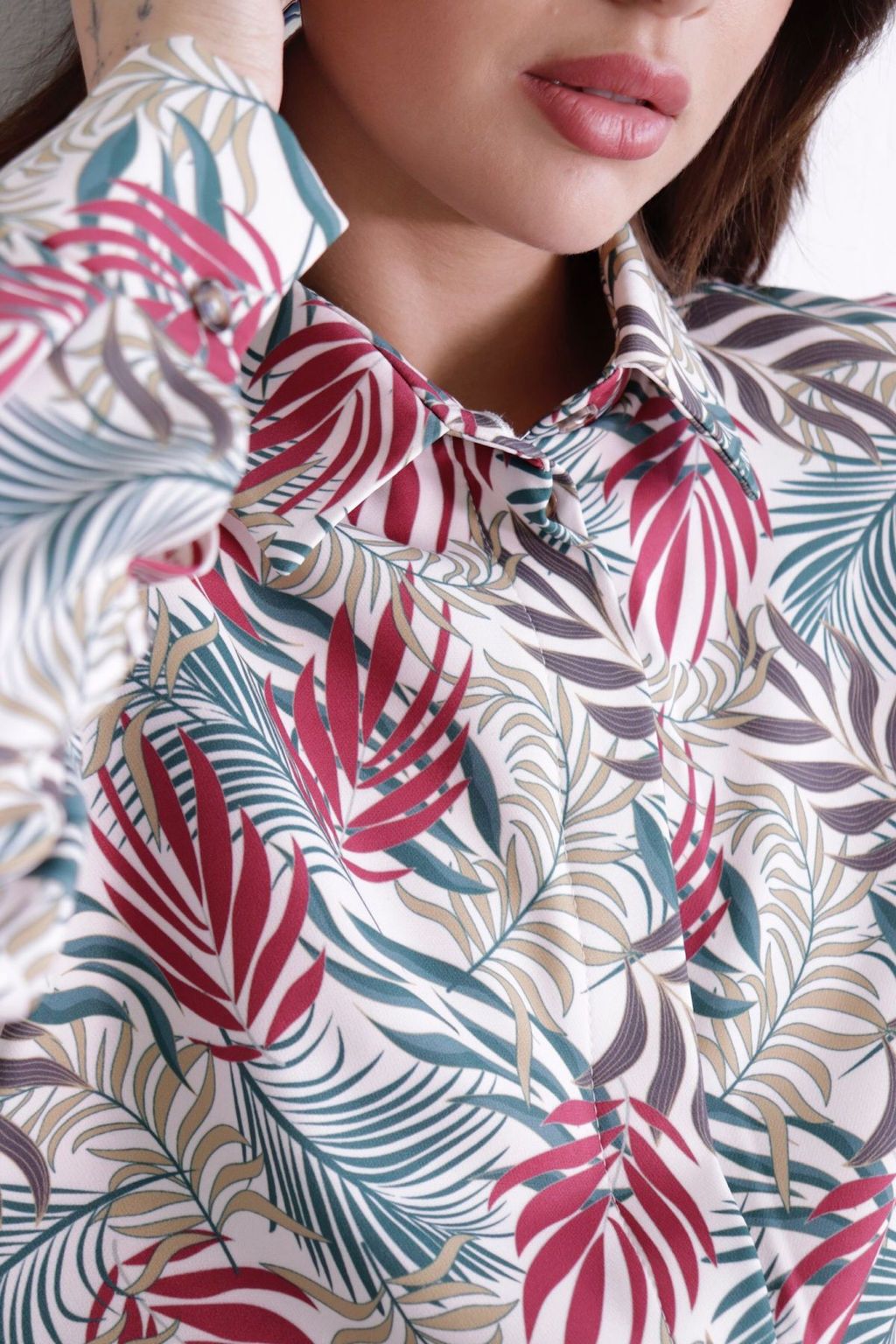 Рубашка с супатной застёжкой свободного силуэта - Martichelli фото 22