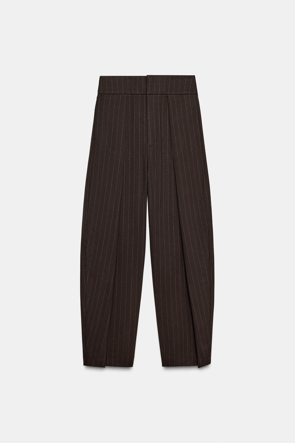 BALLOON TROUSERS WITH STRIPES AND PLEATS - Zara фото 7