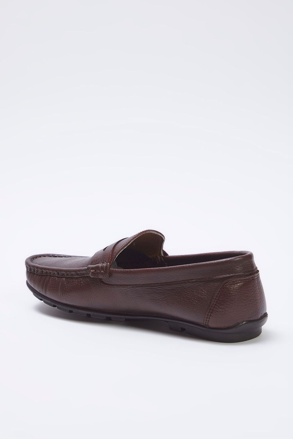 Trendyolmilla Shoes Kahverengi Hakiki Deri Kare Burun Erkek Loafer Ayakkab? TAKSS25LA00012  фото 7