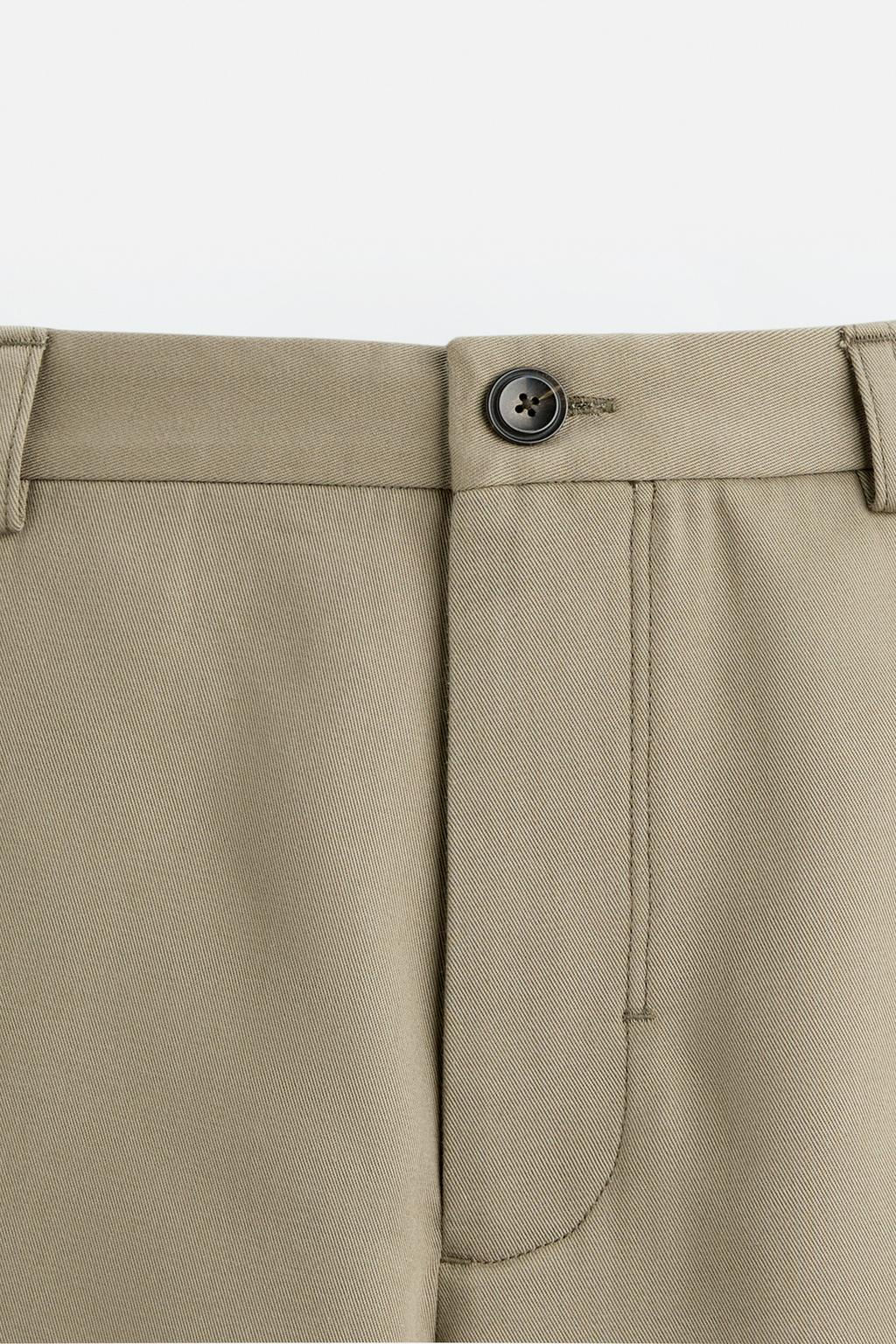 VISCOSE/COTTON WIDE FIT TROUSERS - Zara фото 8
