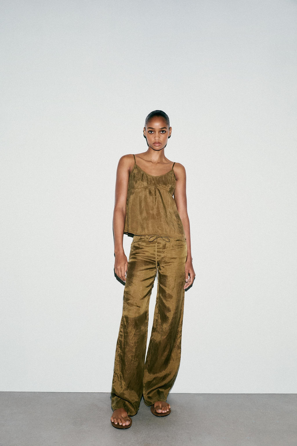 TIE WAIST PYJAMA TROUSERS