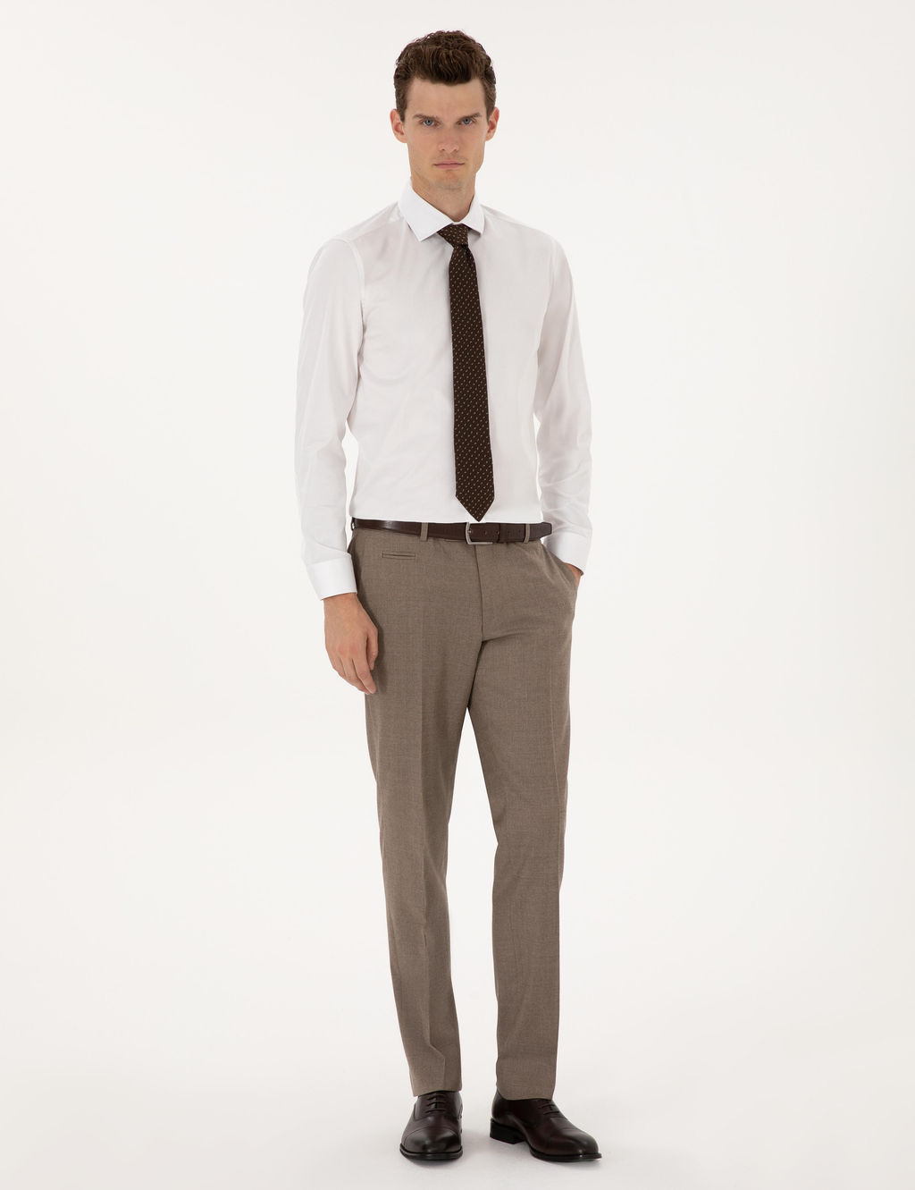 Beyaz Likral_ Kolay _t_lenebilir Ex. Slim Fit Basic G_mlek - Pierre cardin фото 4