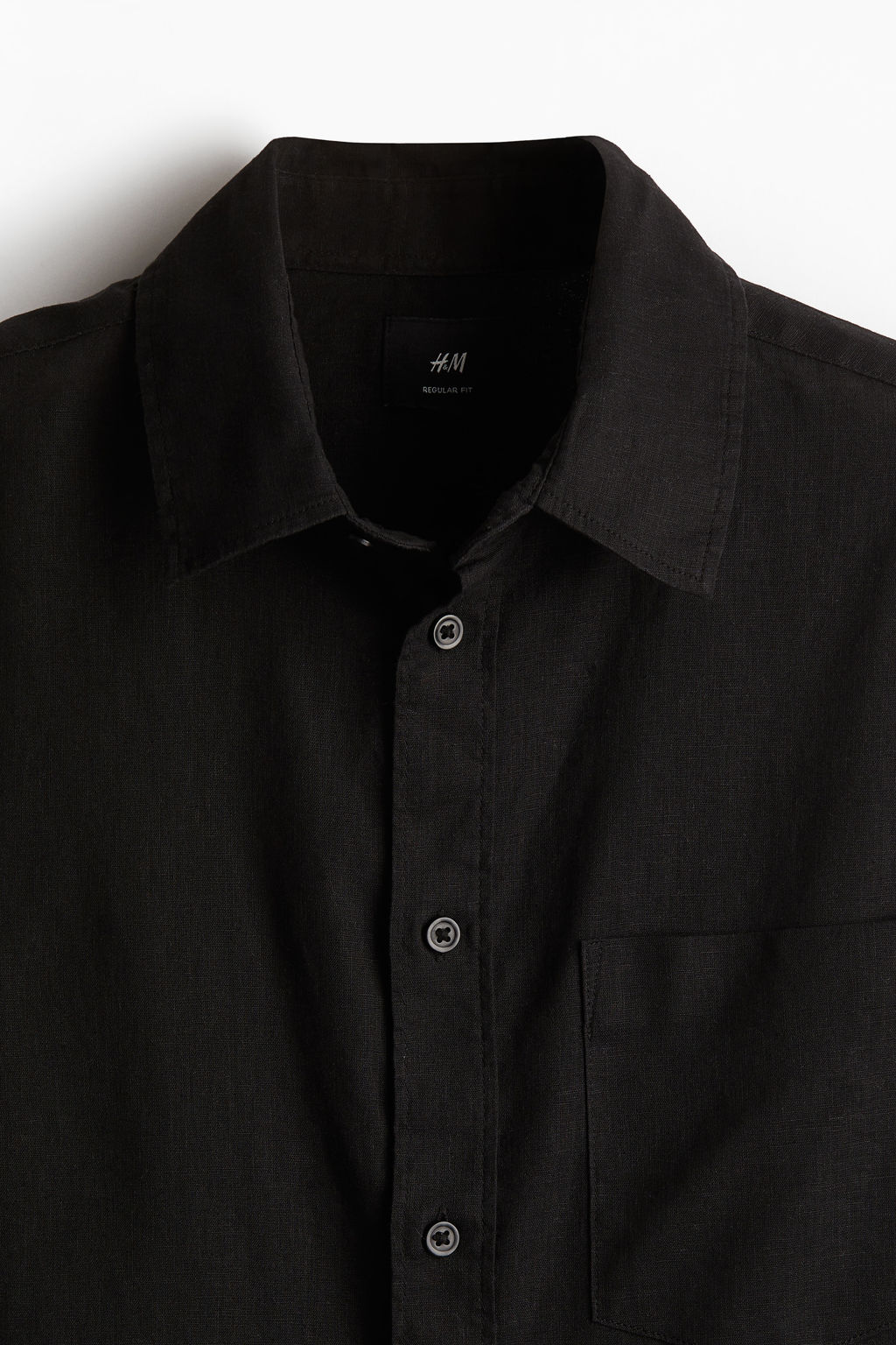 Camisa en mezcla de lino Regular Fit - H&m фото 10