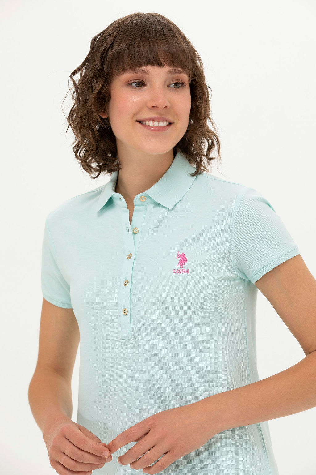 U. S. Polo Assn Женское трикотажное платье зеленого цвета - U.s. polo assn фото 2