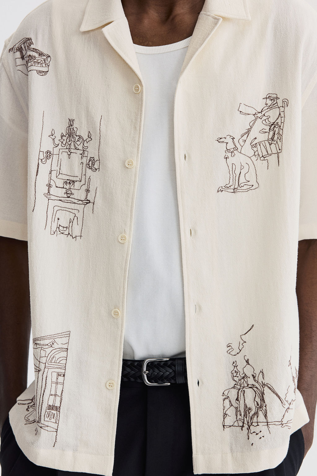 Camisa resort de algod?n Relaxed Fit - H&m фото 4