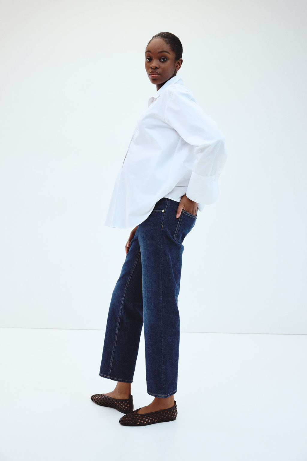 MAMA Straight Ankle Jeans - H&m фото 6