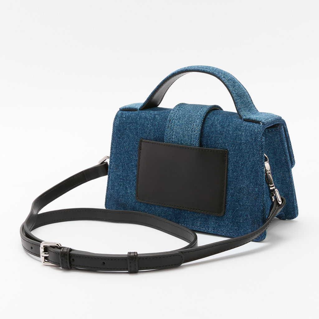 Женская сумка с ручками из денима TENDANCE Артикул 4248266, синий  фото 4