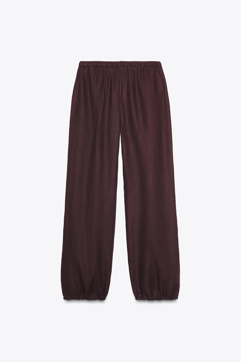 LINEN BALLOON TROUSERS