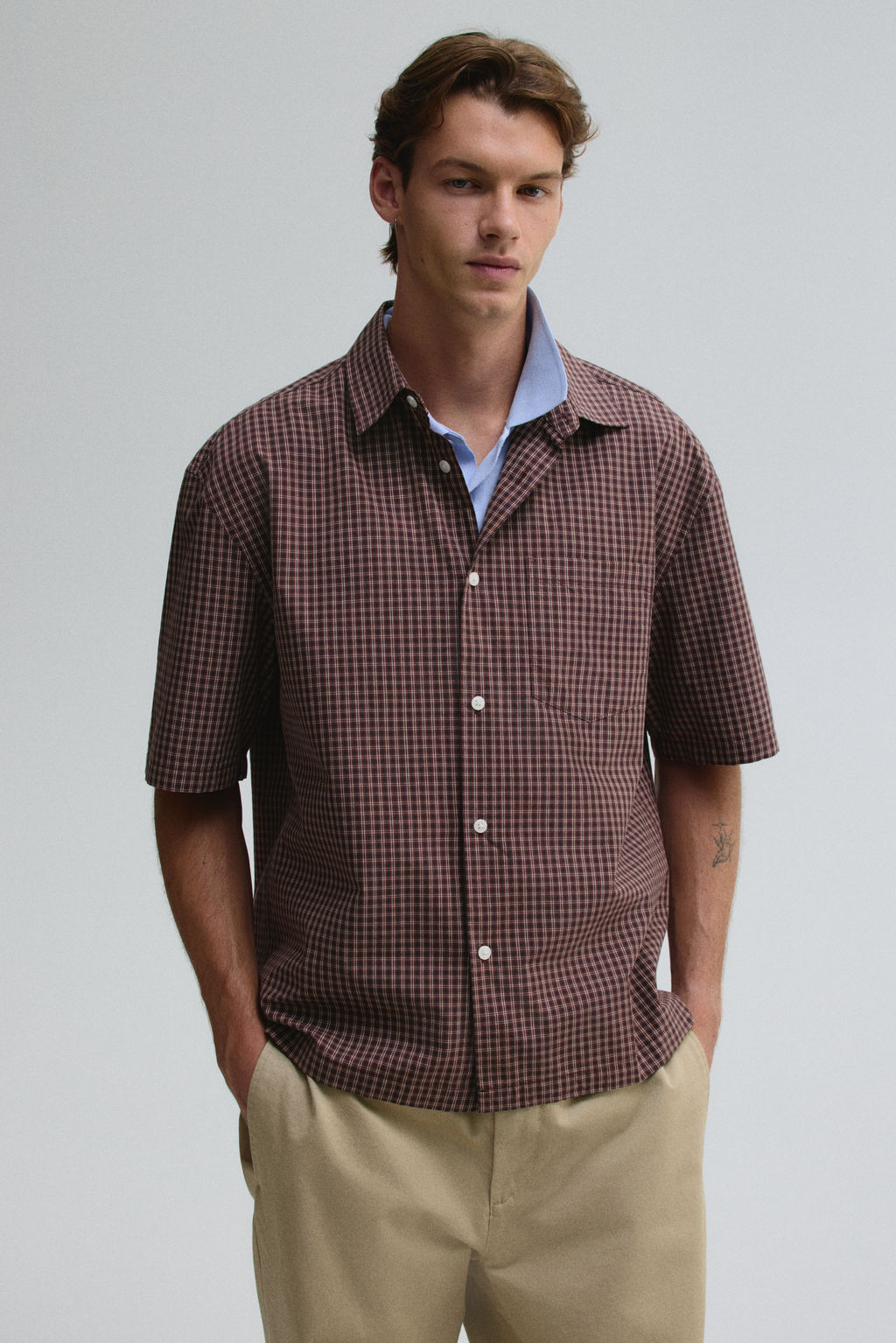 Camisa de manga corta Relaxed Fit - H&m фото 7