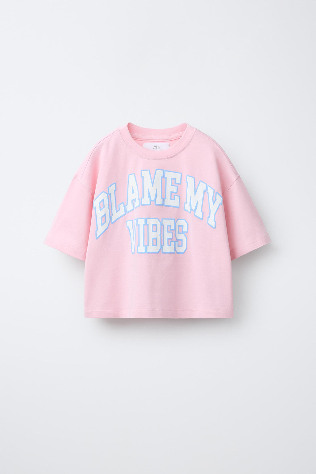 CAMISETA VARSITY TEXTO / Rosa / Blanco - Zara фото 2