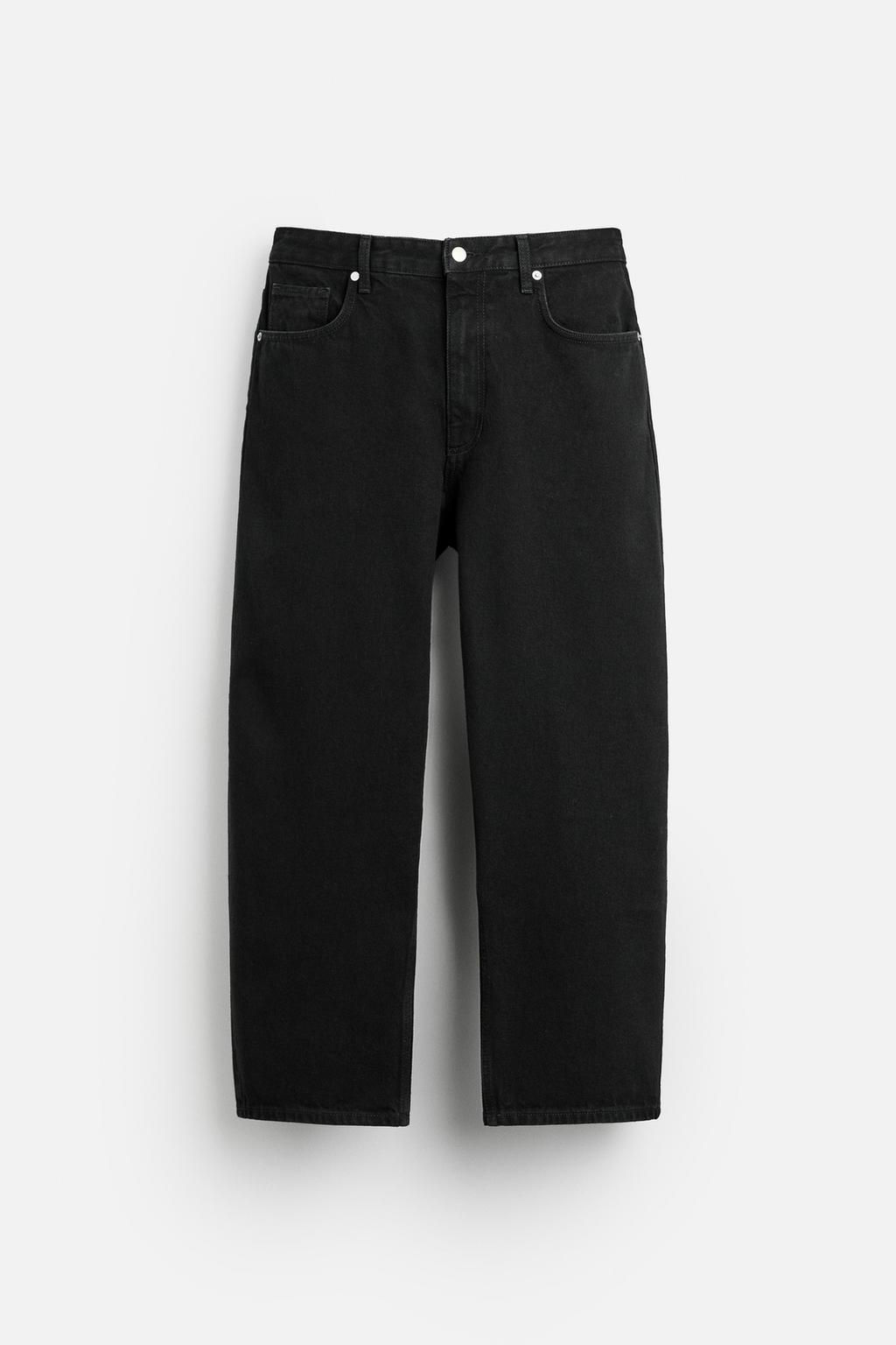 TAPERED FIT WIDE-LEG JEANS - Zara фото 5