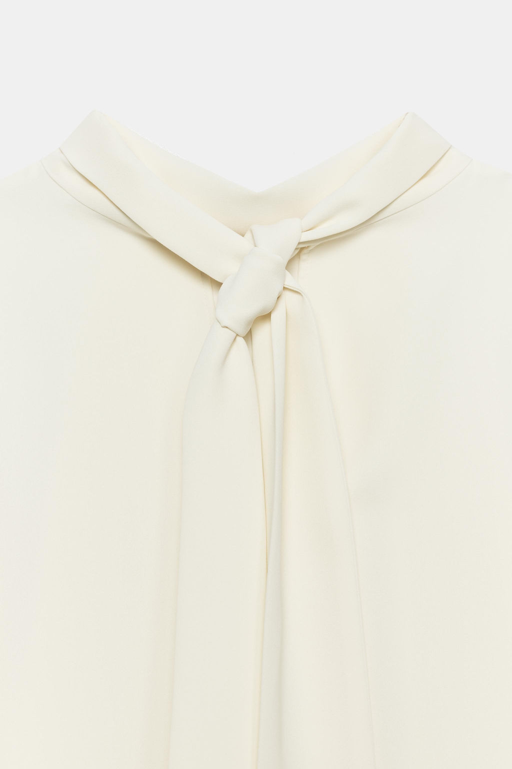 VESTIDO MIDI FLUIDO ZW COLLECTION / Beige claro - Zara фото 7