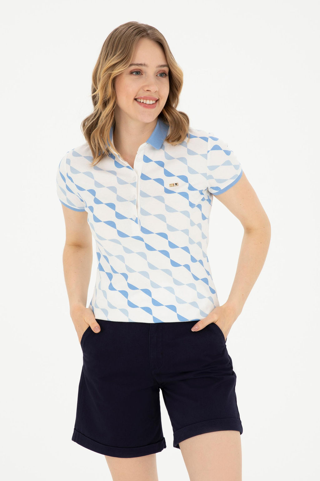 Женская темно-синяя футболка - U.s. polo assn фото 15