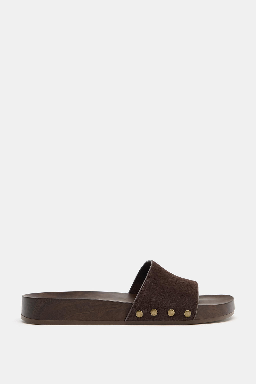 SANDALIA PLANA PIEL / Marr?n - Zara фото 2
