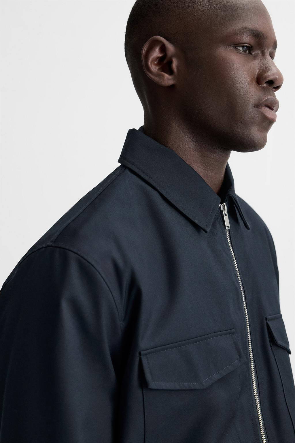 PADDED REGULAR FIT OVERSHIRT - Zara фото 14