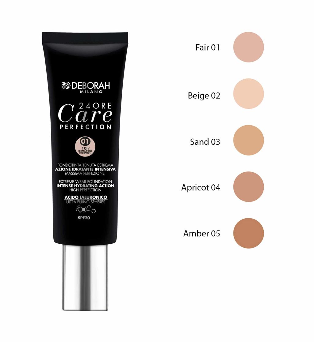 DEBORAH Тональный крем-уход 24ore Care Perfection тон 02 бежевый, 30 мл  фото 3