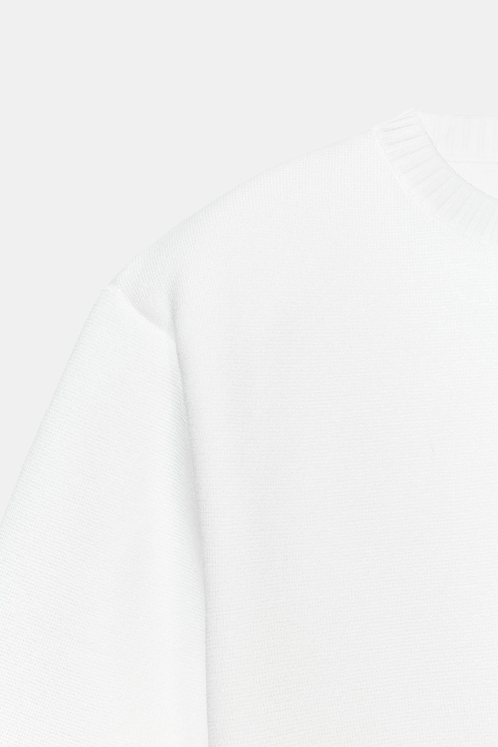 JERSEY PUNTO HOMBRERAS MANGA CORTA / Blanco - Zara фото 10